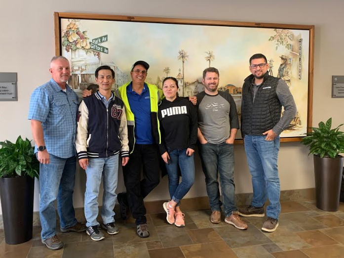 Group of construction supervisors